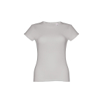Günstiges tailliertes Damen-T-Shirt aus Baumwolle, 150 g/m2, THC Sofia farbe grau mamoriert zweite Ansicht