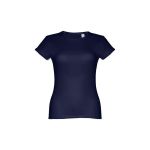 Günstiges tailliertes Damen-T-Shirt aus Baumwolle, 150 g/m2, THC Sofia farbe ultramarinblau zweite Ansicht