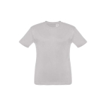 Günstiges Kinder-T-Shirt bedrucken aus Baumwolle, 150 g/m2, THC Quito farbe grau mamoriert zweite Ansicht