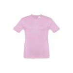 Günstiges Kinder-T-Shirt bedrucken aus Baumwolle, 150 g/m2, THC Quito farbe lila zweite Ansicht