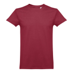 Unisex-T-Shirts mit Logo aus kardierter Baumwolle, 190 g/m2, THC Ankara farbe bordeaux
