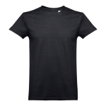 Unisex-T-Shirts mit Logo aus kardierter Baumwolle, 190 g/m2, THC Ankara farbe schwarz