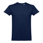Unisex-T-Shirts mit Logo aus kardierter Baumwolle, 190 g/m2, THC Ankara farbe blau