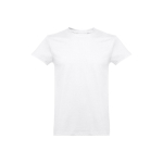 Unisex-T-Shirts mit Logo aus kardierter Baumwolle, 190 g/m2, THC Ankara farbe weiß zweite Ansicht