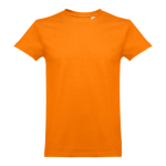 Unisex-T-Shirts mit Logo aus kardierter Baumwolle, 190 g/m2, THC Ankara farbe orange