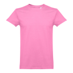 Unisex-T-Shirts mit Logo aus kardierter Baumwolle, 190 g/m2, THC Ankara farbe rosa