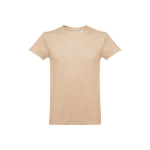 Unisex-T-Shirts mit Logo aus kardierter Baumwolle, 190 g/m2, THC Ankara farbe hellbraun zweite Ansicht