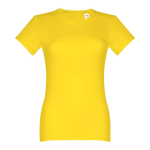 Tailliertes Damen-T-Shirt aus Baumwolle, 190 g/m2, THC Ankara farbe gelb zweite Ansicht