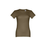 Tailliertes Damen-T-Shirt aus Baumwolle, 190 g/m2, THC Ankara farbe militärgrün zweite Ansicht