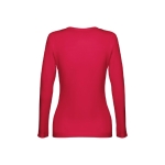 Langärmeliges Damen-T-Shirts aus Baumwolle, 150 g/m2, THC Bukarest farbe rot dritte Ansicht