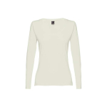 Langärmeliges Damen-T-Shirts aus Baumwolle, 150 g/m2, THC Bukarest farbe pastelgrün zweite Ansicht