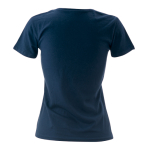 Damen-T-Shirts mit Logo aus Baumwolle, 150 g/m2, Keya farbe marineblau