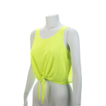 Damen-Tanktop mit Logo bedrucken aus Polyester, 130 g/m2 farbe neongelb erste Ansicht