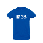 Atmungsaktives Sport-T-Shirts für Kinder, 135 g/m2, MKT Ansicht mit Druckbereich