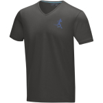T-Shirts mit Logo aus Bio-Baumwolle, 200 g/m2, Elevate NXT farbe dunkelgrau Ansicht mit Siebdruck