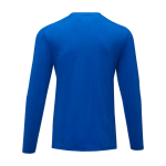 Langarm-Shirt aus weicher Bio-Baumwolle, 200 g/m², Elevate NXT farbe blau zweite Rückansicht