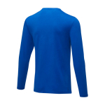 Langarm-Shirt aus weicher Bio-Baumwolle, 200 g/m², Elevate NXT farbe blau dritte Rückansicht