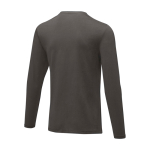 Langarm-Shirt aus weicher Bio-Baumwolle, 200 g/m², Elevate NXT farbe aschgrau dritte Rückansicht