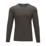 Langarm-Shirt aus weicher Bio-Baumwolle, 200 g/m², Elevate NXT farbe aschgrau zweite Vorderansicht
