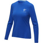 T-Shirts als Werbemittel aus Bio-Baumwolle, 200 g/m2, Elevate NXT farbe köngisblau Ansicht mit Siebdruck