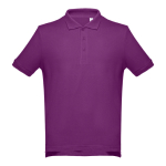 Poloshirts bedrucken in vielen Farben aus Baumwolle, 195 g/m2, THC Adam farbe purpurfarben