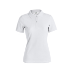 Damen-Poloshirts bedrucken aus Baumwolle, 180 g/m2, von Keya farbe weiß zweite Ansicht