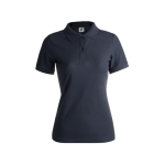 Damen-Poloshirts bedrucken aus Baumwolle, 180 g/m2, von Keya farbe dunkelblau erste Ansicht