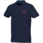 Poloshirts bedrucken u.a. aus Bio-Baumwolle, 220 g/m2, Elevate NXT farbe marineblau Ansicht mit Siebdruck