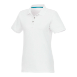 Damen-Poloshirt u.a. aus Bio-Baumwolle, 220 g/m2, Elevate NXT farbe weiß