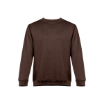 Unisex Sweatshirt aus Polyester und Baumwolle, 300 g/m2, THC Delta farbe dunkelbraun zweite Ansicht