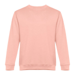 Unisex Sweatshirt aus Polyester und Baumwolle, 300 g/m2, THC Delta farbe lachsfarbig zweite Ansicht