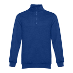 Sweatshirts mit 1/4-Reißverschluss mit Logo, 320 g/m2, THC Budapest farbe köngisblau zweite Ansicht