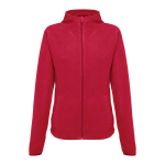 Taillierte Damen-Fleecejacke aus Polyester, 260 g/m2, THC Helsinki farbe rot zweite Ansicht