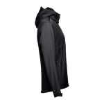 Softshelljacken mit Kapuze bedrucken aus Polyester, 280 g/m2, THC Zagreb farbe schwarz vierte Ansicht