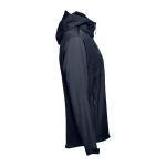Softshelljacken mit Kapuze bedrucken aus Polyester, 280 g/m2, THC Zagreb farbe marineblau vierte Ansicht