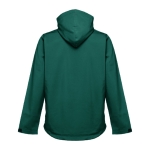 Softshelljacken mit Kapuze bedrucken aus Polyester, 280 g/m2, THC Zagreb farbe dunkelgrün dritte Ansicht