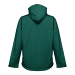 Softshelljacken mit Kapuze bedrucken aus Polyester, 280 g/m2, THC Zagreb farbe dunkelgrün