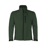 Softshelljacke mit Elastan als Werbegeschenk, 300 g/m2, MKT Molter farbe flaschengrün erste Ansicht