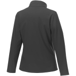 Damen-Softshelljacke aus Polyester, 250 g/m2, Elevate Essentials farbe dunkelgrau dritte Rückansicht