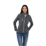 Damen-Softshelljacke aus Polyester, 250 g/m2, Elevate Essentials farbe dunkelgrau Lifestyle-Bild 2