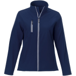 Damen-Softshelljacke aus Polyester, 250 g/m2, Elevate Essentials farbe marineblau zweite Vorderansicht