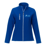 Damen-Softshelljacke aus Polyester, 250 g/m2, Elevate Essentials Ansicht mit Druckbereich