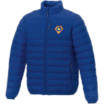 Winterjacke mit Windschutz aus Nylon 380T, Elevate Essentials farbe blau Ansicht mit Transferdruck