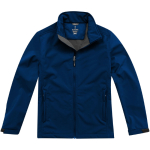 Softshelljacken als Werbemittel aus Polyester, 270 g/m2, Elevate Life farbe marineblau