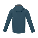 Wasserdichte Softshelljacke aus Polyester, 300 g/m2, Elevate Life farbe cyan-blau zweite Rückansicht