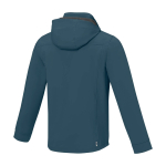 Wasserdichte Softshelljacke aus Polyester, 300 g/m2, Elevate Life farbe cyan-blau dritte Rückansicht