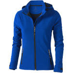 Damen-Softshelljacke mit Kapuze aus Polyester, 300 g/m2, Elevate Life farbe blau