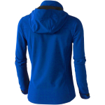 Damen-Softshelljacke mit Kapuze aus Polyester, 300 g/m2, Elevate Life farbe blau Rückansicht