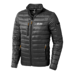 Daunenjacke mit Logo bedruckt aus Nylon 20D, 115 g/m2, Elevate Life Ansicht mit Druckbereich