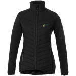Zweifarbige Damenjacken bedrucken aus 380T-Polyester, Elevate Life farbe schwarz